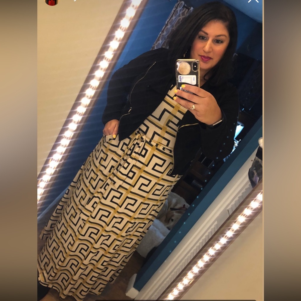 Patterned maxi dress